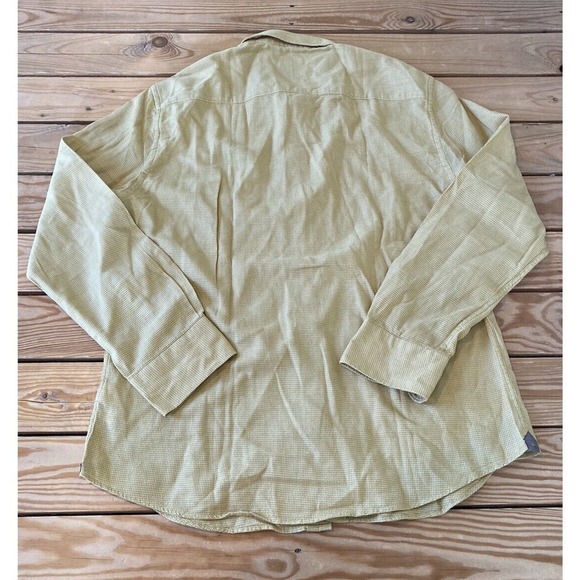 Rare Rabbit Button Up Shirt Size Large Men’s Yellow Long Sleeve - Picture 2 of 8